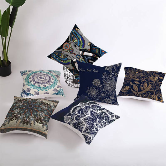 Funda de Almohada para Sofá con Estampado Mandala Ultra Suave - Image 28