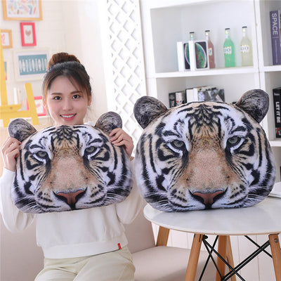 Almohada Cervical con Diseño de Tigre en Felpa Suave - Image 7