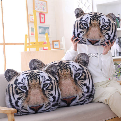 Almohada Cervical con Diseño de Tigre en Felpa Suave - Image 11