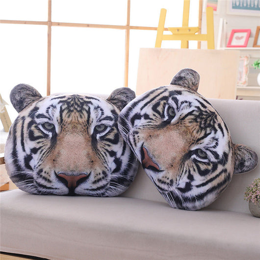 Almohada Cervical con Diseño de Tigre en Felpa Suave - Image 12