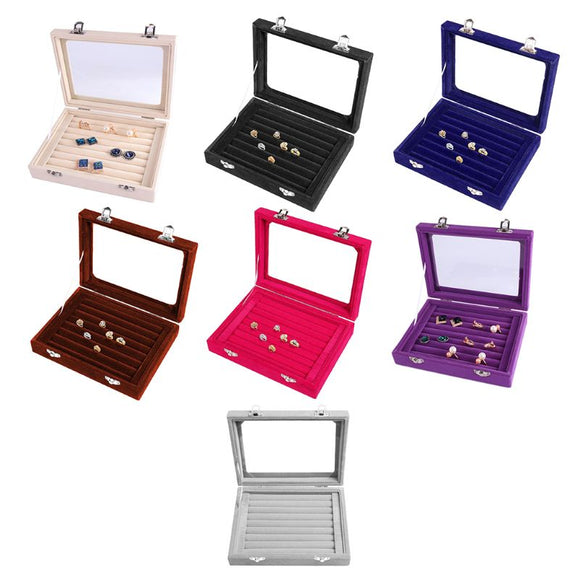 Caja Organizadora de Joyas con Compartimentos para Anillos, Pendientes y Collares