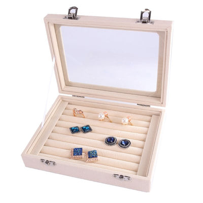 Caja Organizadora de Joyas con Compartimentos para Anillos, Pendientes y Collares - Image 4