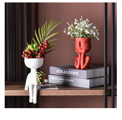 Maceta Decorativa de Resina con Diseño de Suculenta para el Hogar - Image 8
