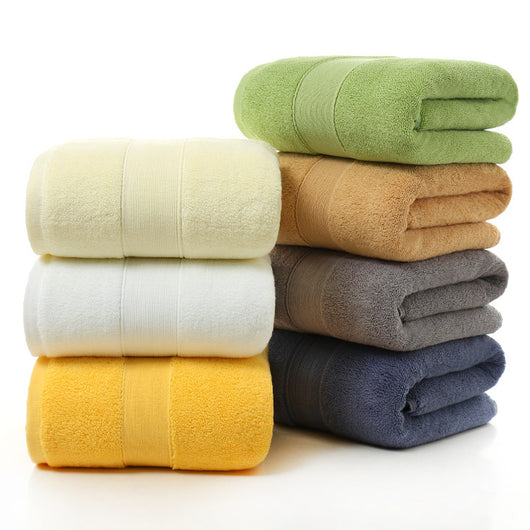 Toalla de Baño de Algodón Grueso Colores Lisos - Image 8