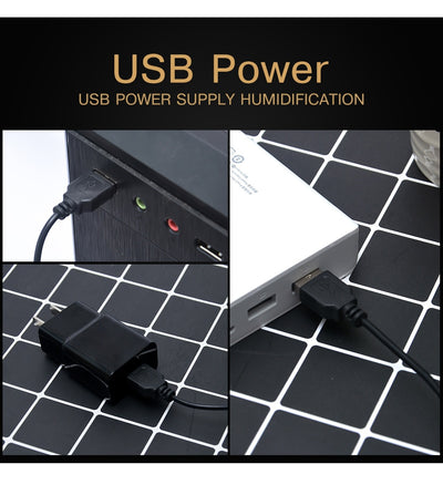 Black spherical ultrasonic atomizer with a power button icon, designed for aromatherapy and humidification. - Image 17
