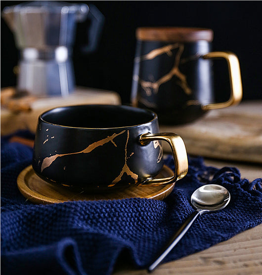 Taza de Cerámica Marmoleada para Café - Image 16