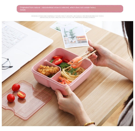 Lonchera Bento Escolar Estilo Japonés con Compartimentos Separados para Microondas - Image 7