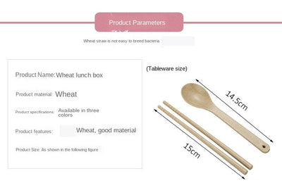 Lonchera Bento Escolar Estilo Japonés con Compartimentos Separados para Microondas - Image 11