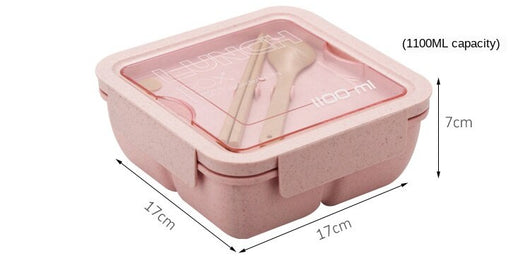 Lonchera Bento Escolar Estilo Japonés con Compartimentos Separados para Microondas - Image 12