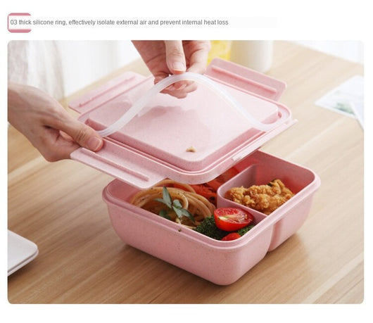 Lonchera Bento Escolar Estilo Japonés con Compartimentos Separados para Microondas - Image 15