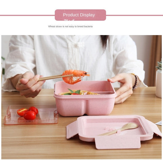 Lonchera Bento Escolar Estilo Japonés con Compartimentos Separados para Microondas - Image 17