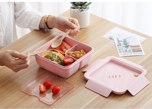 Lonchera Bento Escolar Estilo Japonés con Compartimentos Separados para Microondas - Image 18