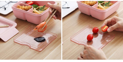 Lonchera Bento Escolar Estilo Japonés con Compartimentos Separados para Microondas - Image 19