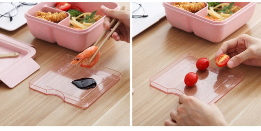 Lonchera Bento Escolar Estilo Japonés con Compartimentos Separados para Microondas - Image 19