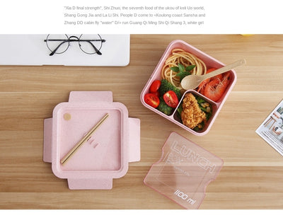 Lonchera Bento Escolar Estilo Japonés con Compartimentos Separados para Microondas - Image 20