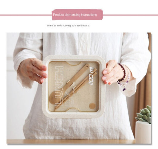 Lonchera Bento Escolar Estilo Japonés con Compartimentos Separados para Microondas - Image 21