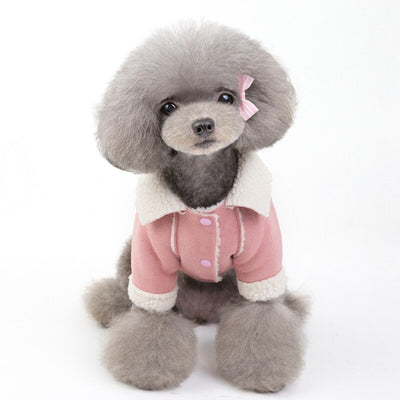 Abrigo de Terciopelo para Mascotas - Chaqueta Estilo Solapa para Perros, Gatos y Peluches - Image 8
