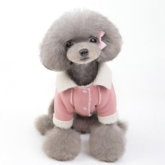Abrigo de Terciopelo para Mascotas - Chaqueta Estilo Solapa para Perros, Gatos y Peluches - Image 8