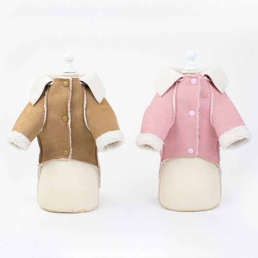 Abrigo de Terciopelo para Mascotas - Chaqueta Estilo Solapa para Perros, Gatos y Peluches - Image 13