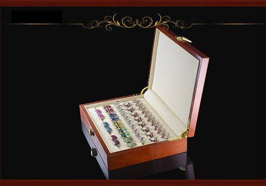 Caja de Almacenamiento de Lujo para Gemelos y Anillos con Acabado Piano - Image 8