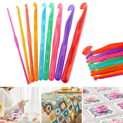 Set de 9 Agujas de Tejer y Ganchos de Crochet Multicolor - Image 8