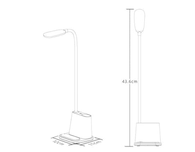 Lámpara LED Recargable USB con Soporte para Teléfono - Image 12