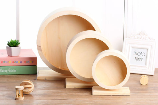 Rueda Silenciosa de Madera Maciza con Soporte Mudo - Image 6