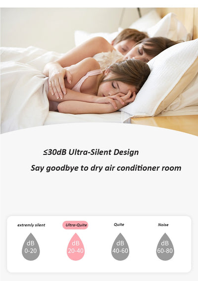 Pink deer-shaped ultrasonic humidifier with gold antlers, a white USB fan, and a white USB light. - Image 21