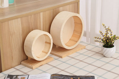 Rueda Silenciosa de Madera Maciza con Soporte Mudo - Image 16