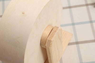 Rueda Silenciosa de Madera Maciza con Soporte Mudo - Image 17