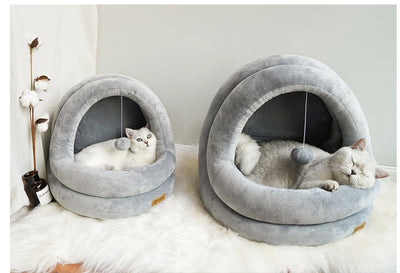 Cama Sofá para Gatos y Gatitos - Casa Acogedora de Felpa Premium - Image 6