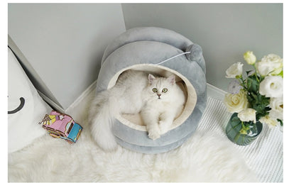 Cama Sofá para Gatos y Gatitos - Casa Acogedora de Felpa Premium - Image 7
