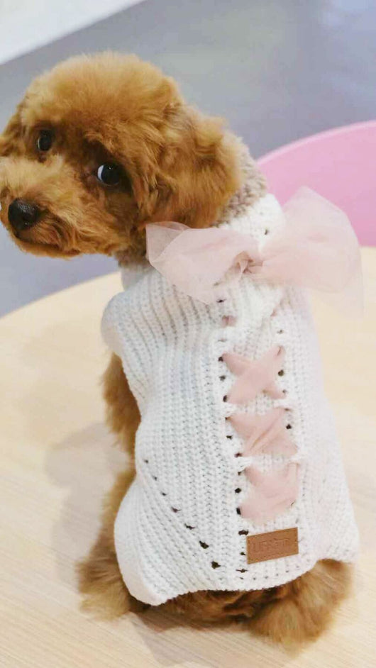 Ropa Abrigada con Moño para Perros y Gatos - Otoño e Invierno - Image 13