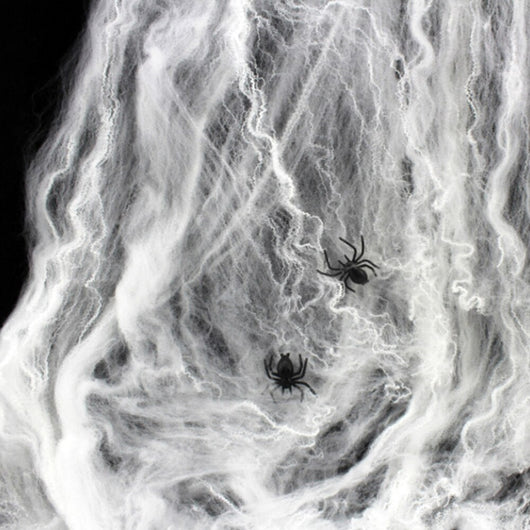 Telaraña de Algodón con Araña para Decoración de Halloween - Image 9