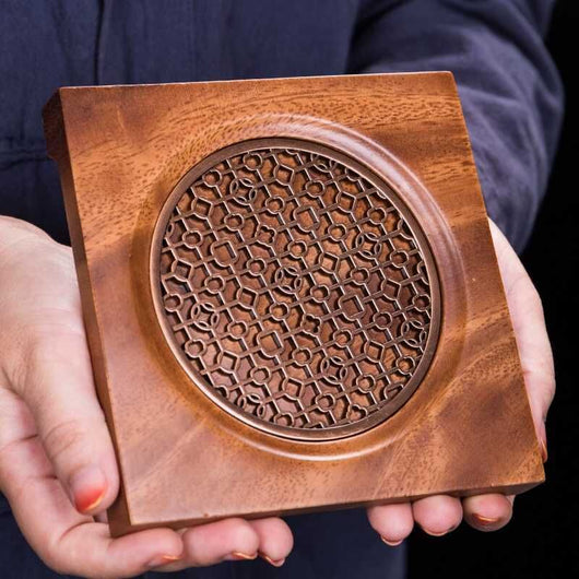 Posavasos de Madera de Nogal para Tetera - Protector de Mesa Premium - Image 9