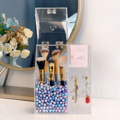 Organizador de Maquillaje y Joyas Acrílico Transparente con Tapa - Image 8