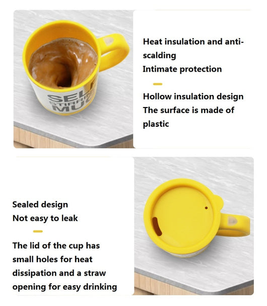 Taza Mezcladora Automática Magnética de Acero Inoxidable con Agitador Inteligente - Image 22