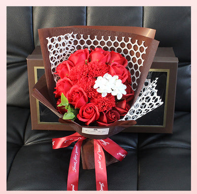 Ramo de 19 Rosas de Jabón - Caja Regalo Día de Enamorados - Image 15