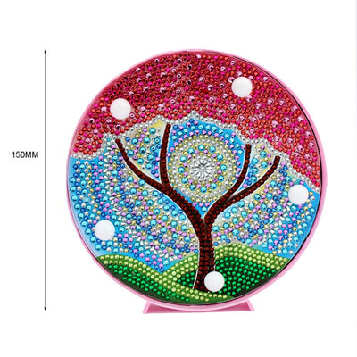 Lámpara Nocturna de Pintura de Diamantes Árbol de las Cuatro Estaciones - Image 9