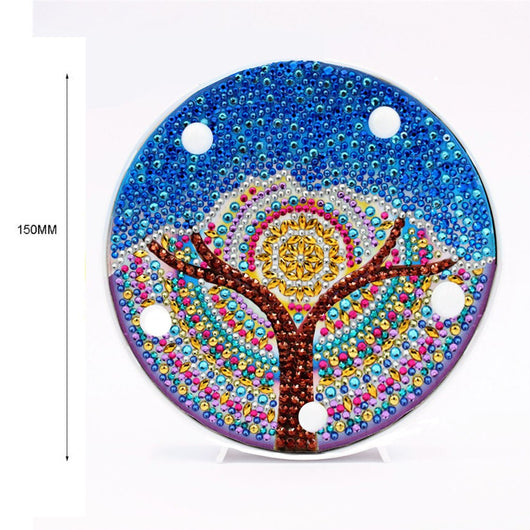Lámpara Nocturna de Pintura de Diamantes Árbol de las Cuatro Estaciones - Image 10