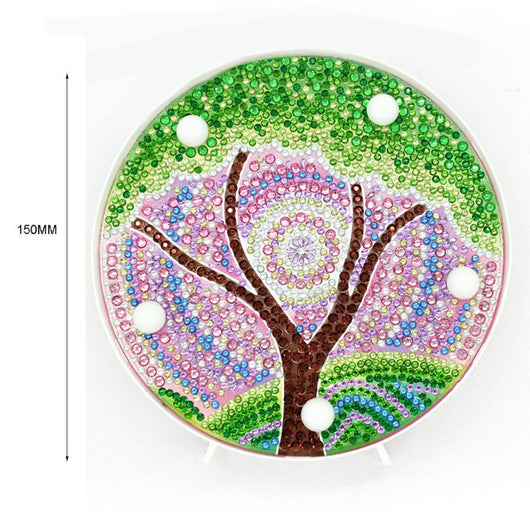 Lámpara Nocturna de Pintura de Diamantes Árbol de las Cuatro Estaciones - Image 11