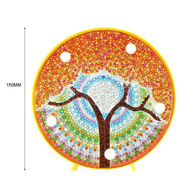 Lámpara Nocturna de Pintura de Diamantes Árbol de las Cuatro Estaciones - Image 12