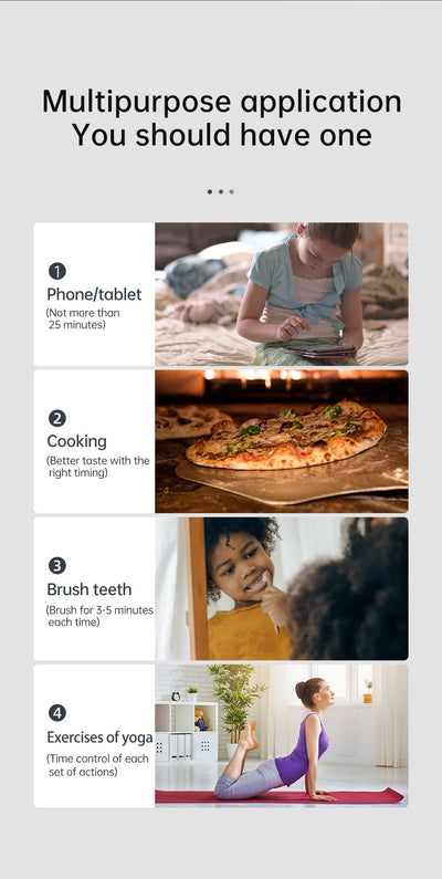 Temporizador Creativo de Cocina con Alarma Inteligente - Image 10