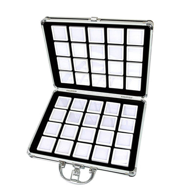 Caja de Almacenamiento de Cuero con Visor Transparente y Cierre de Cremallera - Image 8