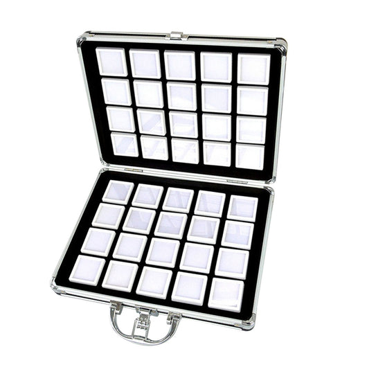 Caja de Almacenamiento de Cuero con Visor Transparente y Cierre de Cremallera - Image 8