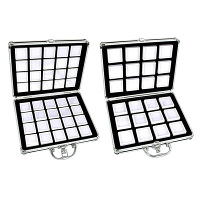 Caja de Almacenamiento de Cuero con Visor Transparente y Cierre de Cremallera - Image 9