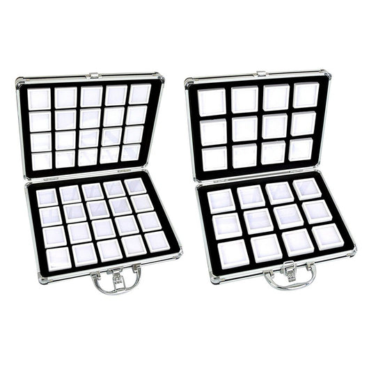 Caja de Almacenamiento de Cuero con Visor Transparente y Cierre de Cremallera - Image 9