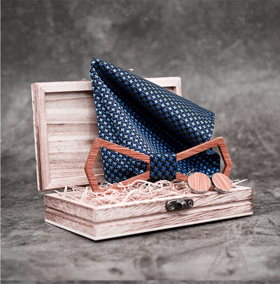 Corbata Casual a Rayas para Hombre - Colección Premium con Caja de Madera - Image 2