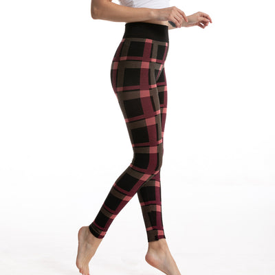Leggings Jacquard de Cuadros Diosa de Cintura Alta para Mujer - Image 11