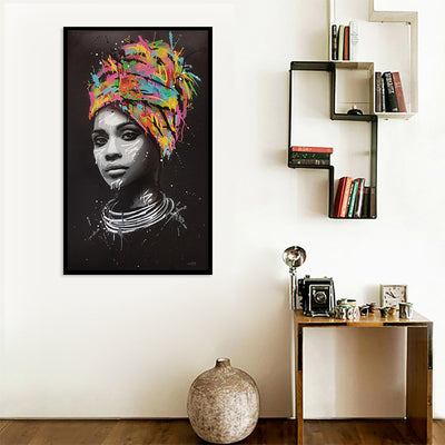 Cuadro Lienzo Mujer Africana con Turbante - Image 7